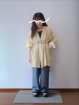 「DISCOAT（ディスコート）のアイテム」を使った、もちいりかさん（レディース・148cm）の夏コーディネート