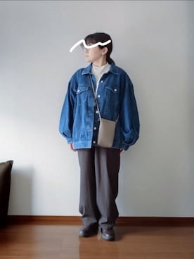 「fifth（フィフス）のフレアショルダーボトルネックニット（ニット/セーター）」を使った、もちいりかさん（レディース・148cm）の秋コーディネート