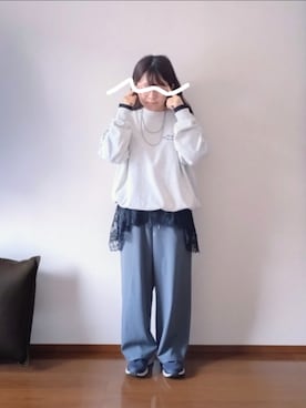 「しまむら（シマムラ）のアイテム」を使った、もちいりかさん（レディース・148cm）の春コーディネート