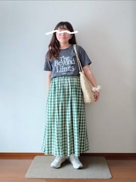 「flower（フラワー）のアイテム」を使った、もちいりかさん（レディース・148cm）の夏コーディネート