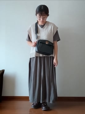 「アイテム（ワンピース/ドレス）」を使った、もちいりかさん（骨格ストレート・レディース・148cm）の秋コーディネート