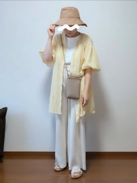 「夏」｜もちいりかさん（骨格ストレート・レディース・148cm）の夏コーディネート