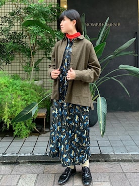 「FIL DE FER（フィルデフェール）のアイテム」を使った、nakamura.さん（レディース・152cm）の秋コーディネート