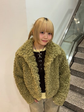 「アイテム（その他アウター）」を使った、ohanasannさん（レディース・166cm）の冬コーディネート