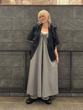 「アイテム（その他アウター）」を使った、ohanasannさん（レディース・166cm）の夏コーディネート