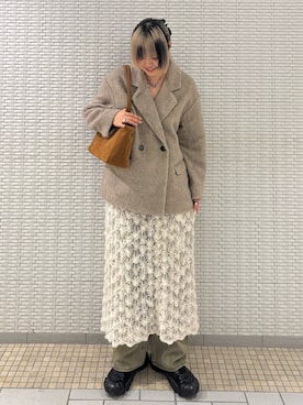 「アイテム（その他アウター）」を使った、ohanasannさん（レディース・166cm）の秋コーディネート