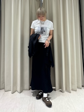 「KBF（ケイビーエフ）のアイテム（テーラードジャケット）」を使った、ohanasannさん（レディース・166cm）の春コーディネート