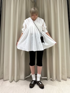 「KBF（ケイビーエフ）のアイテム（シューズ）」を使った、ohanasannさん（レディース・166cm）の春コーディネート