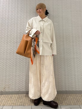 「KBF（ケイビーエフ）のアイテム（バッグ）」を使った、ohanasannさん（レディース・166cm）の春コーディネート