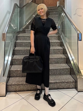 「アイテム（ボストンバッグ）」を使った、ohanasannさん（レディース・166cm）の夏コーディネート