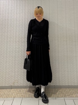 「KBF（ケイビーエフ）のノットデザインシアートップス（Tシャツ/カットソー、ホワイト系）」を使った、ohanasannさん（レディース・166cm）の春コーディネート