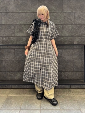 「アイテム（ワンピース/ドレス）」を使った、ohanasannさん（レディース・166cm）の夏コーディネート