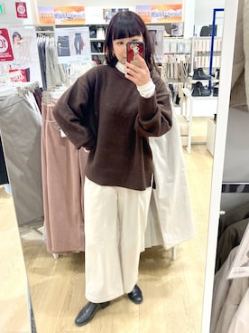 「アイテム（ピアス（両耳用））」を使った、saoさん（レディース・157cm・40代）の冬コーディネート