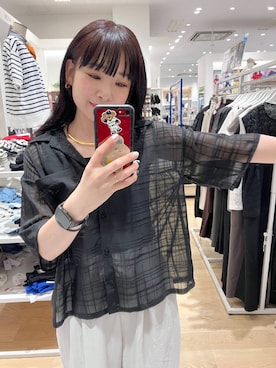 「アイテム（タンクトップ）」を使った、saoさん（レディース・157cm・40代）の夏コーディネート