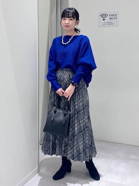 「アイテム（ピアス（両耳用））」を使った、saoさん（レディース・157cm・40代）の冬コーディネート