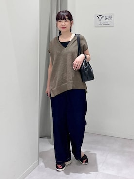 「LAKOLE（ラコレ）のアイテム」を使った、saoさん（レディース・157cm）の夏コーディネート