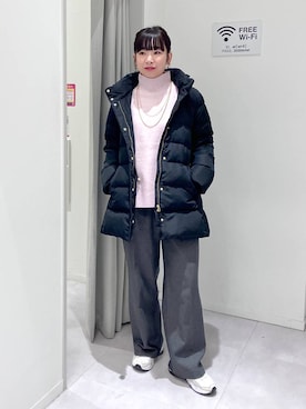 「ハグミーニット_GLOBALWORK」｜saoさん（レディース・157cm）の冬コーディネート