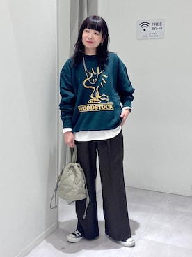 「アイテム（ピアス（両耳用））」を使った、saoさん（レディース・157cm・40代）の秋コーディネート