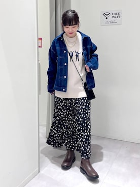 「アイテム（PC・スマホグッズ/家電）」を使った、saoさん（レディース・157cm）の冬コーディネート