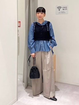 「GLOBAL WORK（グローバルワーク）のアイテム（バッグ）」を使った、saoさん（レディース・157cm）の夏コーディネート