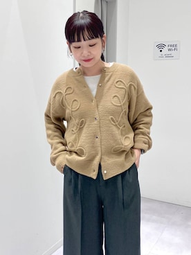 「アイテム（ヘアゴム）」を使った、saoさん（レディース・157cm）の秋コーディネート
