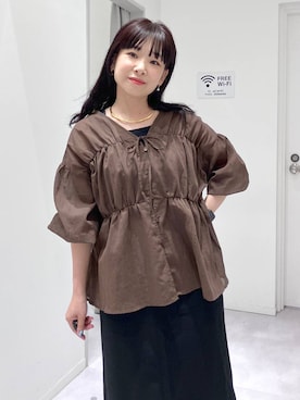 「アイテム（ピアス（両耳用））」を使った、saoさん（レディース・157cm・40代）の夏コーディネート
