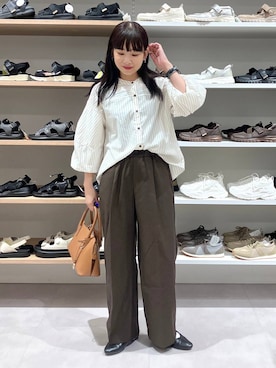 「アイテム（アクセサリー）」を使った、saoさん（レディース・157cm・40代）の秋コーディネート