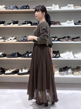 「アイテム（ヘアゴム）」を使った、saoさん（レディース・157cm）の秋コーディネート