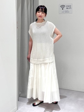 「アイテム（ピアス（両耳用））」を使った、saoさん（レディース・157cm・30代）の夏コーディネート