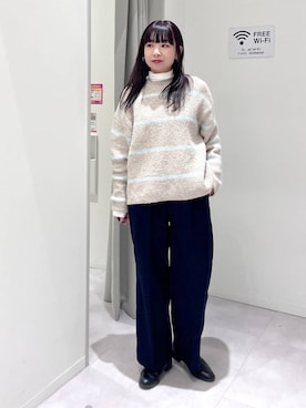 「アイテム（ピアス（両耳用））」を使った、saoさん（レディース・157cm・40代）の冬コーディネート