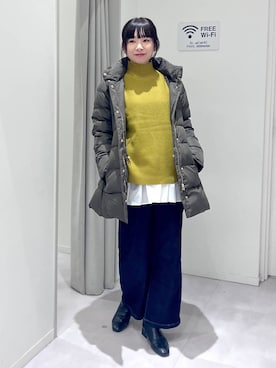 「アイテム（ダウンジャケット/コート）」を使った、saoさん（レディース・157cm・40代）の秋コーディネート