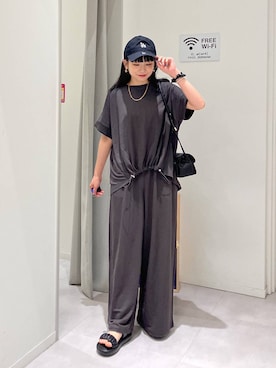 「GLOBAL WORK（グローバルワーク）のアイテム（帽子）」を使った、saoさん（レディース・157cm）の夏コーディネート
