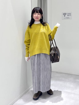 「アイテム（ピアス（両耳用））」を使った、saoさん（レディース・157cm・40代）の秋コーディネート