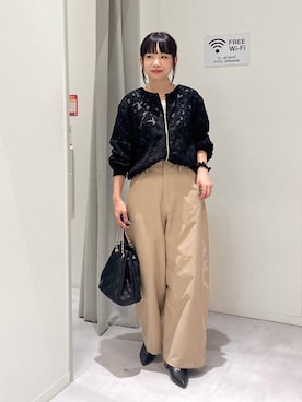 「GLOBAL WORK（グローバルワーク）のアイテム（ブルゾン）」を使った、saoさん（レディース・157cm）の秋コーディネート