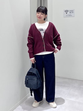 「アイテム（ヘアゴム）」を使った、saoさん（レディース・157cm）の秋コーディネート