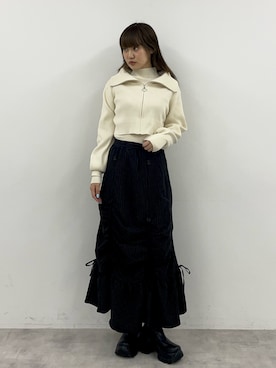 城野香遥さん（レディース・172cm）の秋コーディネート