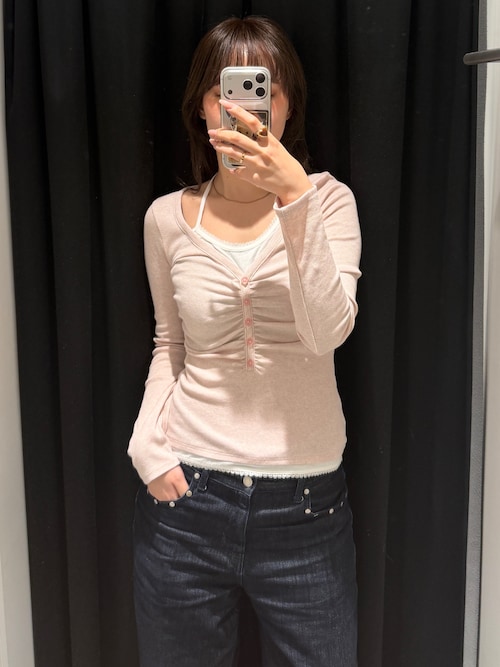 LAYERED LIKE CUT トップス　SLY スライ SLY | 【SNSで話題！】LAYERED LIKE CUT トップス (Tシャツ