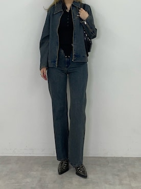 城野香遥さん（レディース・172cm）の冬コーディネート