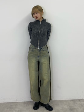 城野香遥さん（レディース・172cm）の冬コーディネート