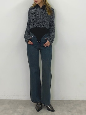 城野香遥さん（レディース・172cm）の冬コーディネート