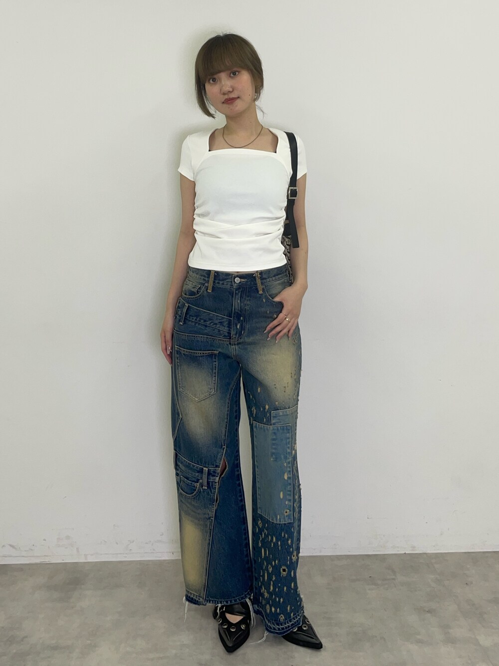 L/W REMAKE STRAIGHT PT ローウエスト リメイク ストレート パンツを
