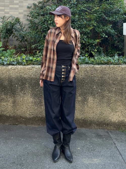 LOOSE CHECK SH ルーズチェックシャツ 秋服 冬服
