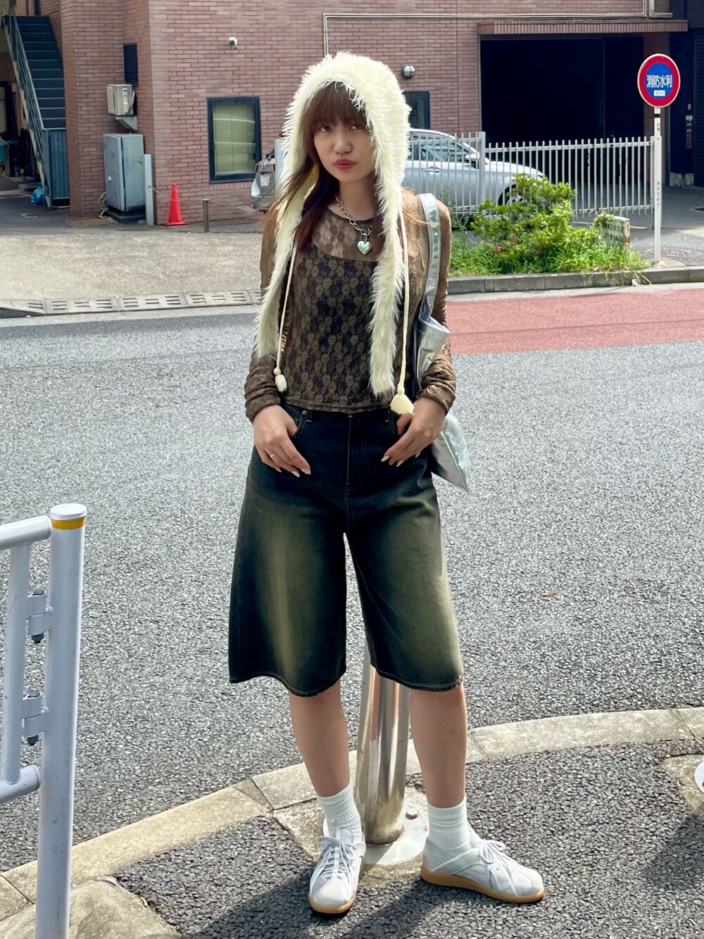 再入荷】TRACY WIDE HALF PT-BE トレイシー ワイド ハーフパンツビー