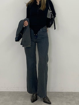 城野香遥さん（レディース・172cm）の冬コーディネート