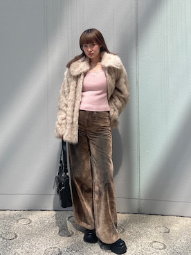 城野香遥さん（骨格ストレート・レディース・172cm）の秋コーディネート