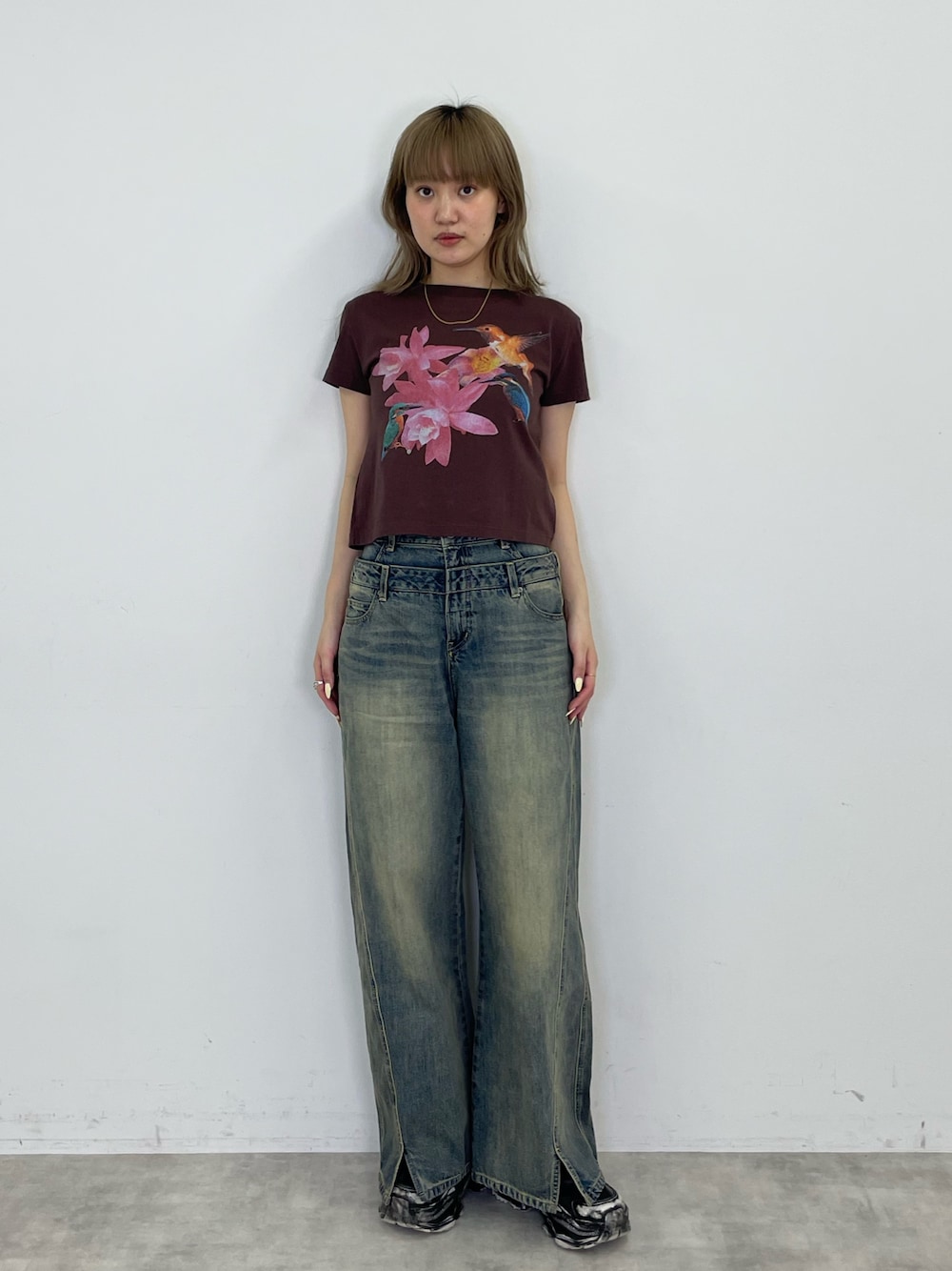 LAYERED STRAIGHT PT-C レイヤード ストレート パンツ シーを