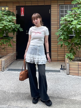 城野香遥さん（骨格ストレート・レディース・172cm）の秋コーディネート