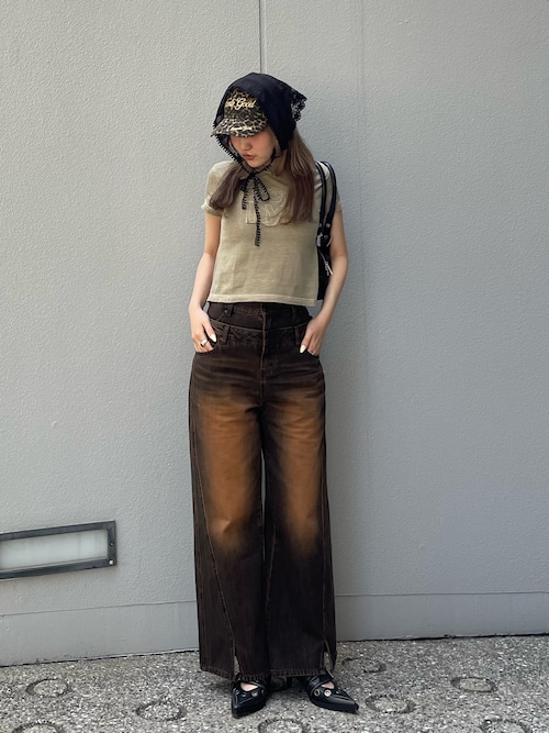 SLY LAYERED STRAIGHT レイヤード ストレート パンツ シー SLY | LAYERED STRAIGHT PT-C (ストレート ) |SHEL'TTER WEBSTORE