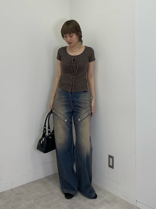 SLY サイドオープン ストレートパンツ SLY | J／W SIDE OPEN STRAIGHT パンツ (ストレート ) |SHEL