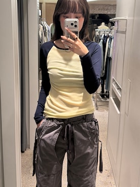 城野香遥さん（レディース・172cm）の春コーディネート